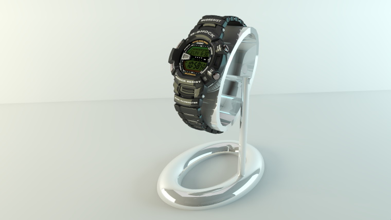 Brighter3D Casio watch render in SketchUp